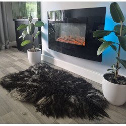 Curly Black/Grey -123cm long