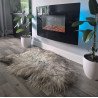 Curly Grey/Cream-120cm long