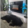 Curly Black/White- 115cm long