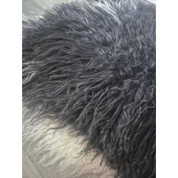 Curly Black/White- 115cm long