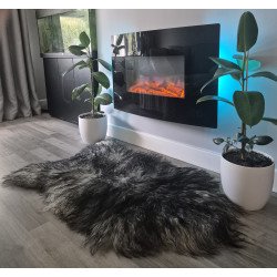 Curly Black/Grey-132cm long